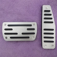 Car Accessories For Chevrolet Captiva Fuel Brake Foot Rest AT pedals Plate Non slip Accelerator brake pedal Pads covers styling