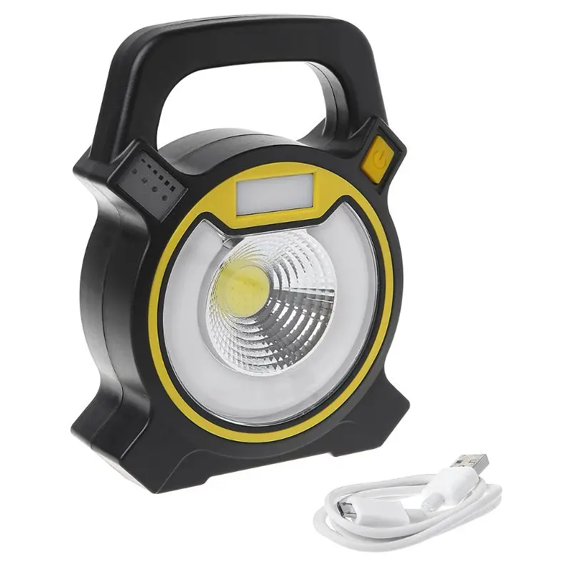 

10W USB Rechargeable COB Work Light Portable LED Floodlight Outdoor Lantern Camping Flashlight