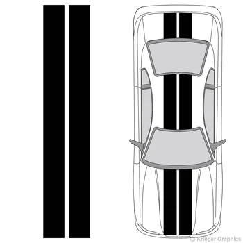 

For Universal Vinyl 10" Solid Racing Stripes any Car or Truck Decals 10in 10 inch Car styling