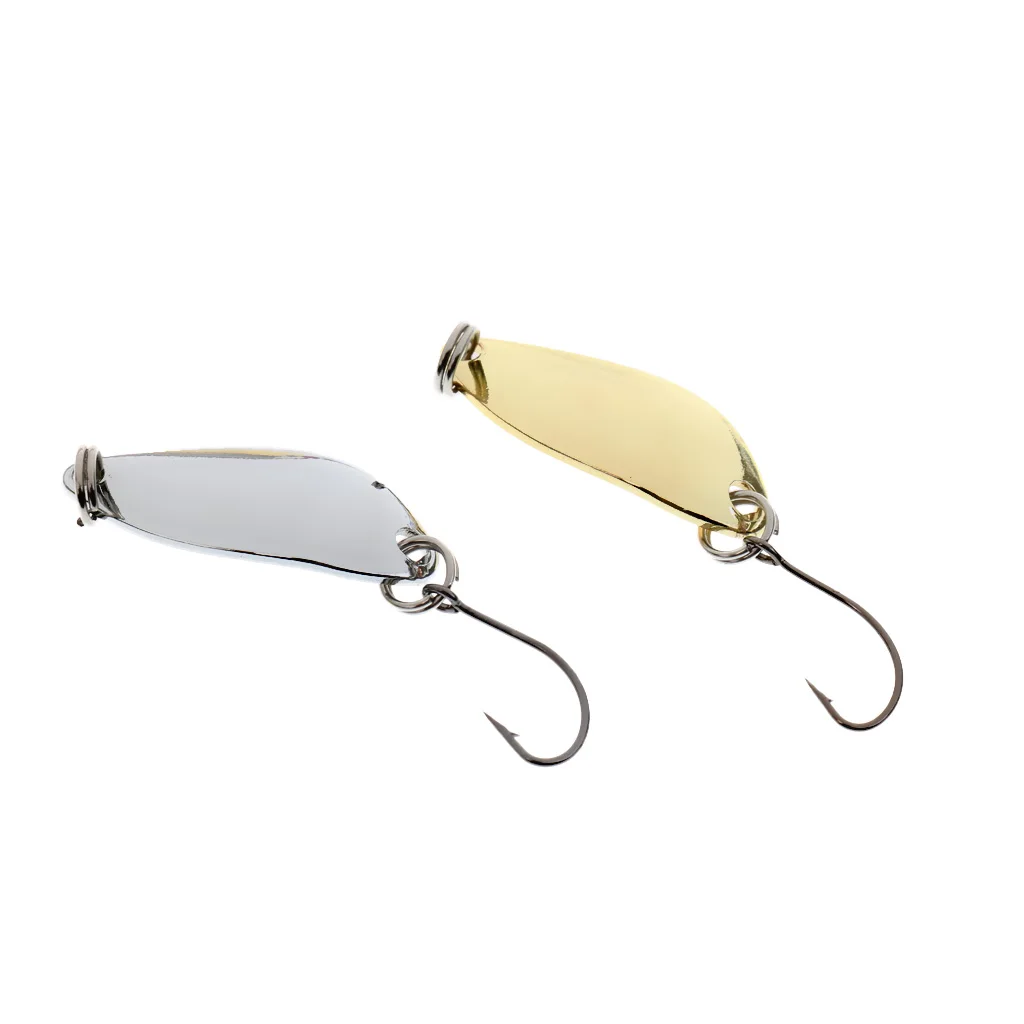 6pcs Artifical Lure Fishing Spoon Lures Metal Hard Baits Topwater Sequins for Saltwater Freshwater Fishing Lures