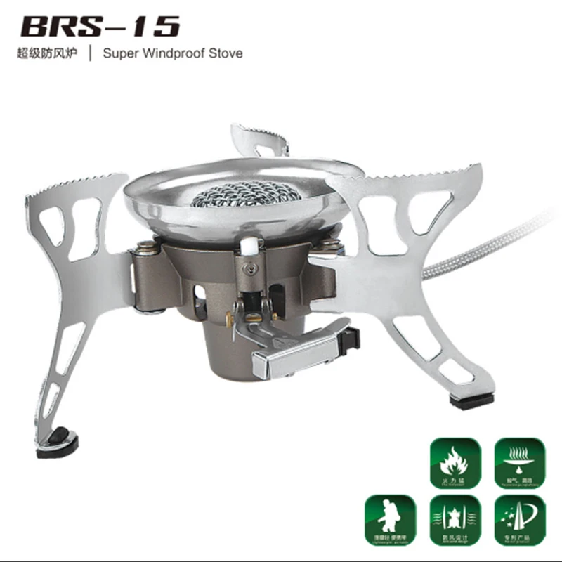 

BRS-15 Windproof Automatic Infrared ignition Heating Big Power Split-Type Stove Camping Outdoor Portable Picnic Cooker Gas Stove