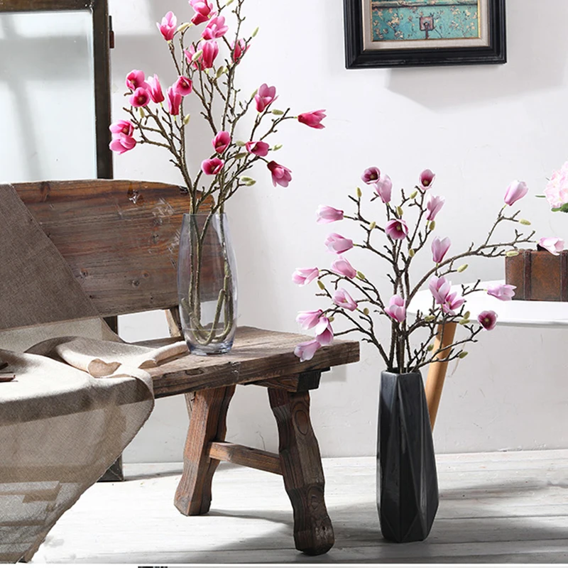 Xuanxiaotong 1 шт. 90 см гигантская Магнолия Искусственные ветви для украшения свадьбы Искусственные цветы Орхидея Флорес стол домашний декор