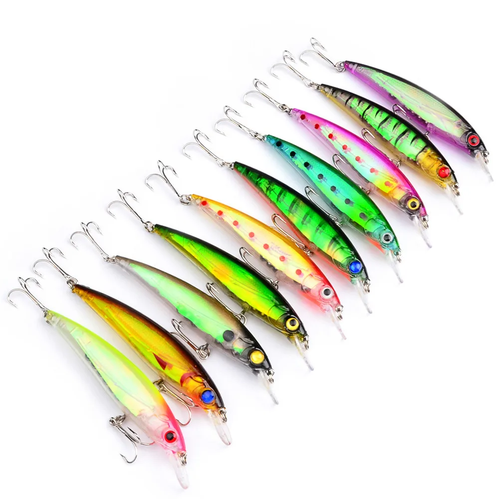 1pcs 11cm 13.5g Fishing Lures 3D Eyes Floating Laser Minnow Hard Aritificial Wobblers Crankbait Plastic fish Baits Pesca Isca