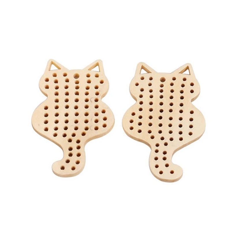 

50 x Cat cross stitch blank wood crafts