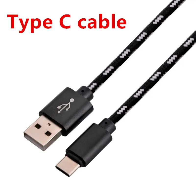 Плетеный USB кабель для samsung a50 a5 a7 2017 2.4A Быстрая Зарядка Тип C передачи данных Lumia 950