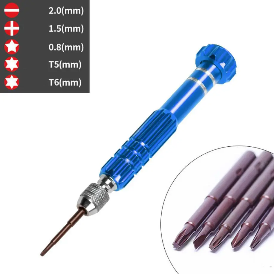 KINGBEIKE Professional Precision Screwdriver Set 5 in 1 Repair Open Tools Kit High Quality Watchmaker Tools For Men Women Watch