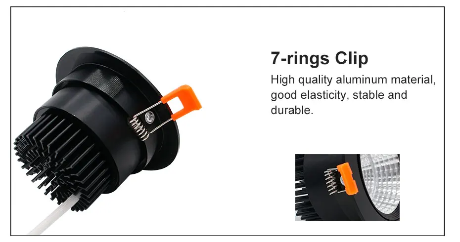 [DBF]Angle Adjustable 5W 9W 12W COB LED Recessed Downlight 3000K/4000K/6000K LED Ceiling Spot Light+AC85V-265V Driver Home Decor