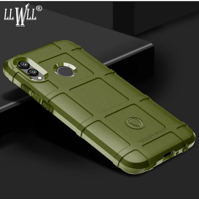 

Rubber Phone Case For Huawei P Smart 2019 Case Army Color Silicone Bumper P Smart 2019 Cover Case For Honor 10 Lite Case Armor