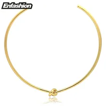 Nudo de la cuerda de oro de las mujeres collar de moda collares colgantes choker collar declaración collares joyería 2016 nueva kolye colar collier