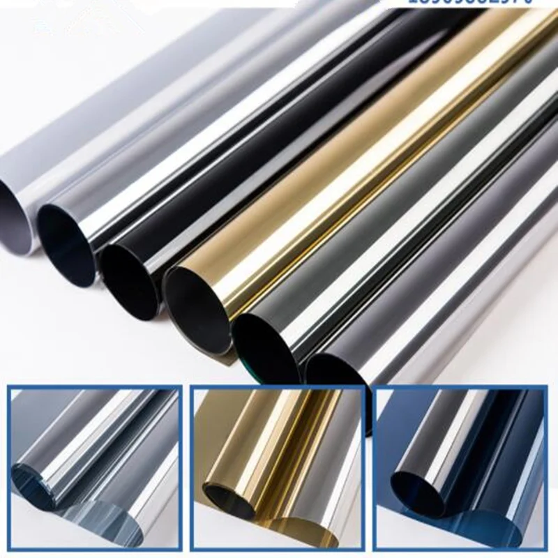 

50*500cm/20"x16ft One Way Mirror Effect Solar window Tints Reflective Home Building Commercial Window Tint Vinyl Sticker