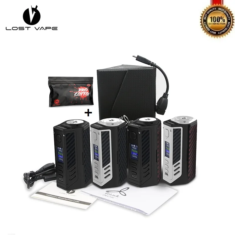 

Original Lost Vape LostVape Triade DNA250C 300W Powered By 3 18650 Battery DNA 250C Board Vaporizer Upgradablev E-cig Vape Mods