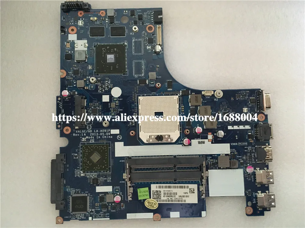 For Lenovo G505S Laptop motherboard VALGC/GD LA-A091P 90003263 Mainboard Socket FS1 with graphic card test good | Компьютеры и офис