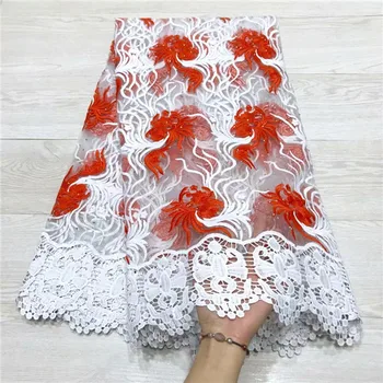 

New fashion party dress material French tulle net lace fabric for party dress JNZ300(5yards/lot)