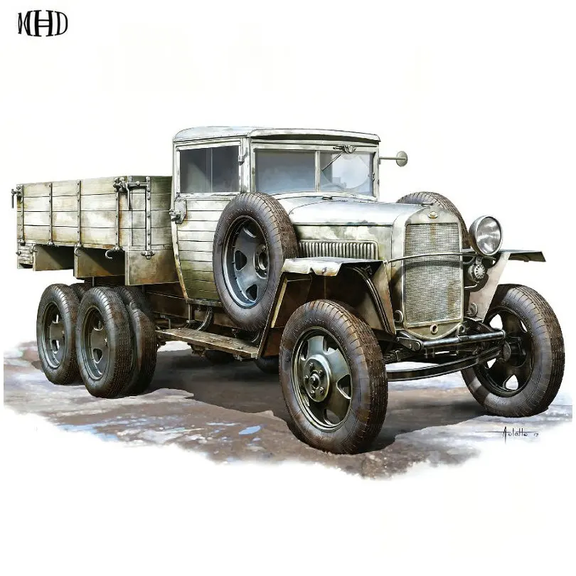 Needlework Full &amp Round DIY Diamond Painting Truck 5D Cross Stitch Mosaic Home Decorating Car | Дом и сад