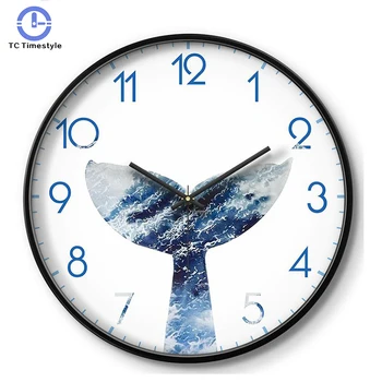 

Clock On The Wall Living Room Decoration Wall Watches Home Decor Single Face Quartz Plastic Digital Big Clocks