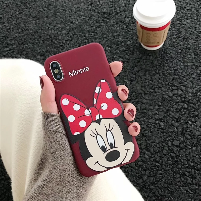 Чехол с единорогом для iPhone 7 Minnie Puppy Dog, мягкий силиконовый 3D игрушечный чехол для iPhone 6 6s 7 8 Plus X XR XS 11 Pro Max Coque Funda