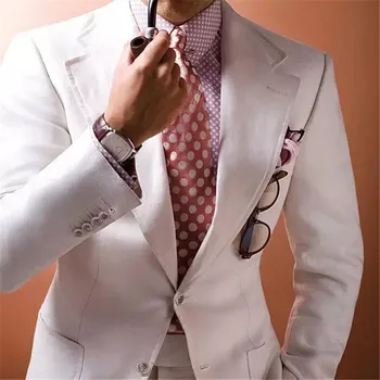 

The latest large lapel tailored suit 2 piece jacket trousers ball gown suit groom dress men suit slim fit wedding high quality