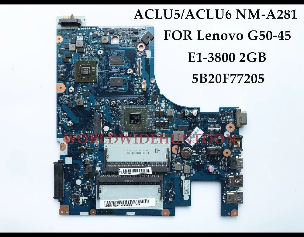 Оптовая продажа ACLU5/ACLU6 NM-A281 для Lenovo G50-45 материнская плата ноутбука 5B20F77205 E1-3800 2 ГБ