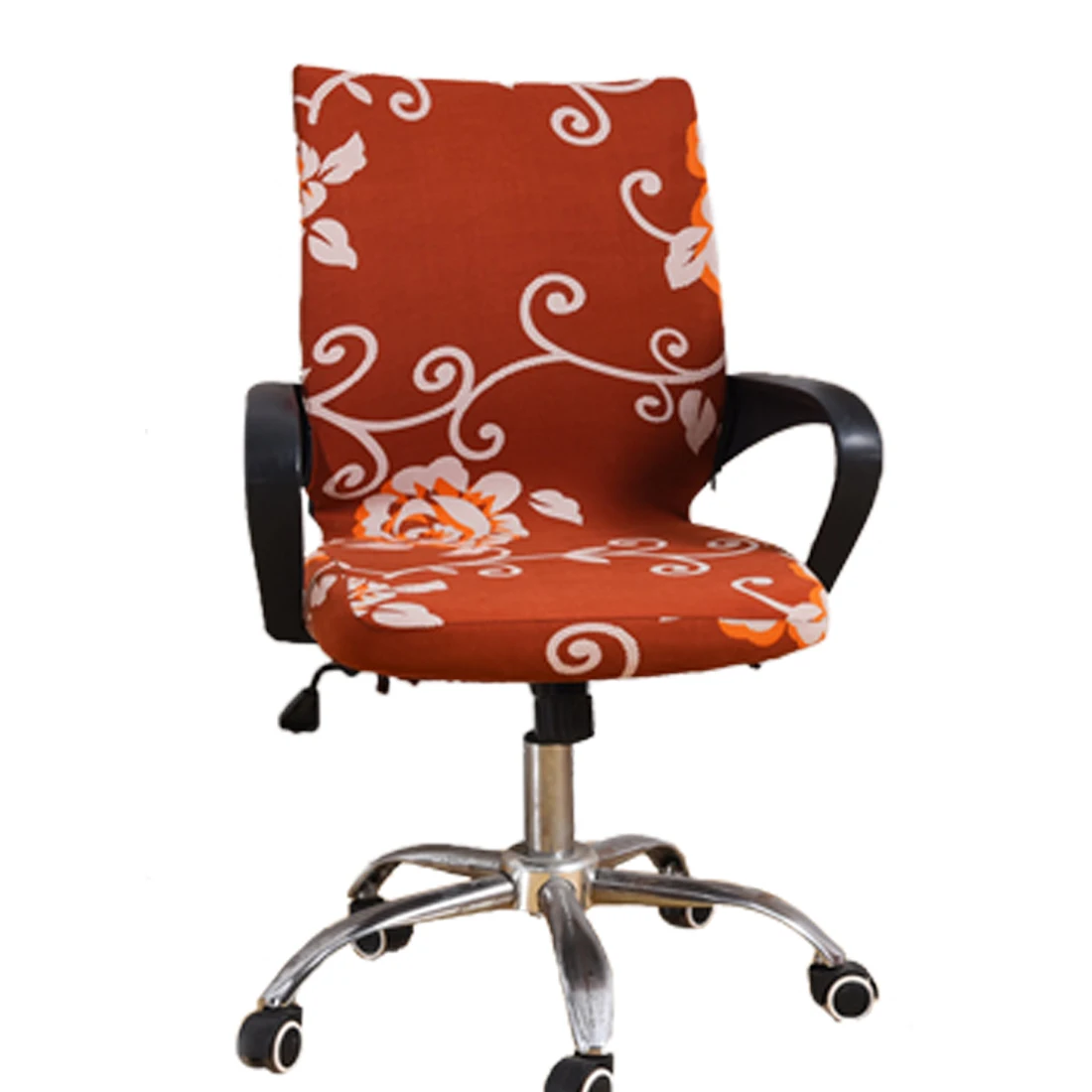 

6 Pattern Stretch Elastic Dining Seat Cover Rotating Office Computer Chair Cover for Banquet Wedding Restaurant Hotel Chair dec