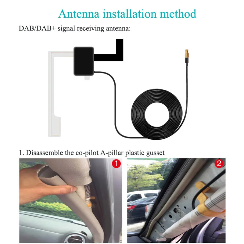 JaJaBor автомобильный радиоприемник Авто DAB fm-передатчик цифровой аудио вещание Bluetooth Handsfree Автомобильный mp3 плеер ЖК-дисплей