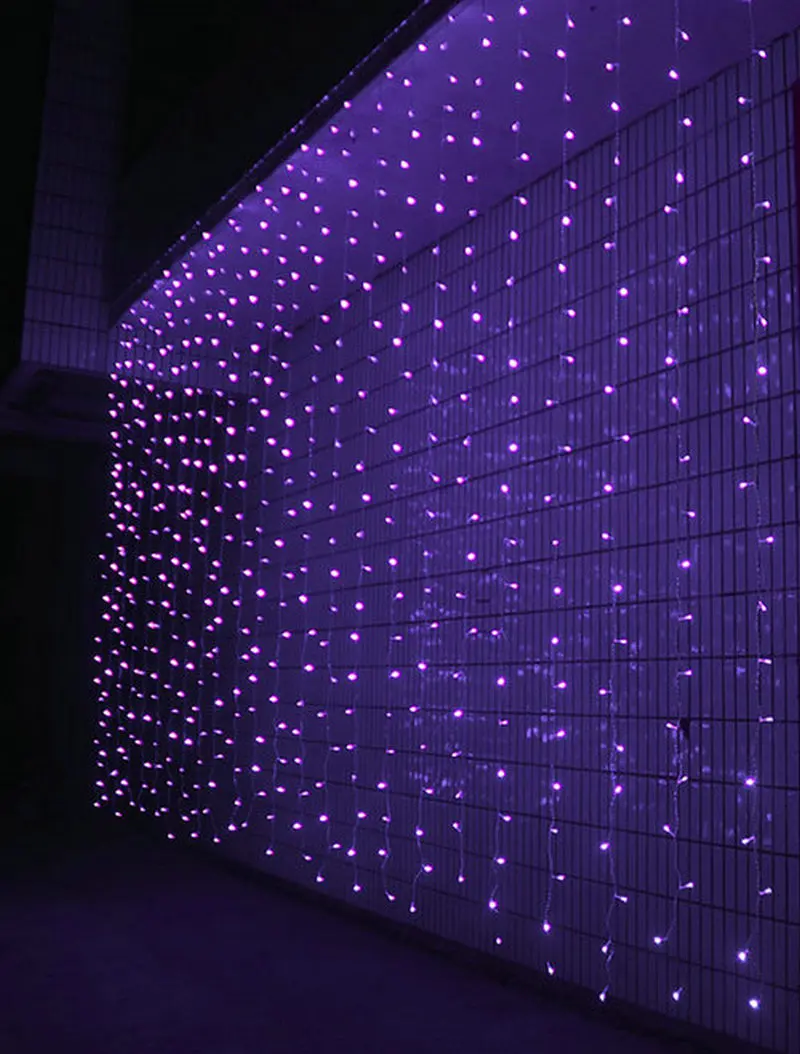 3 м x 300led подвесная гирлянда для снега занавеска сосульки Рождественская