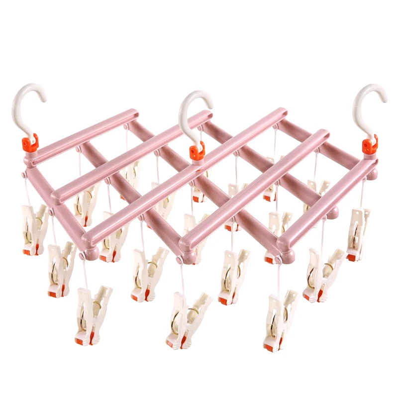 

Laundry Hanger Drying Rack Retractable Roller Underwear Socks Outdoor Hook TN99