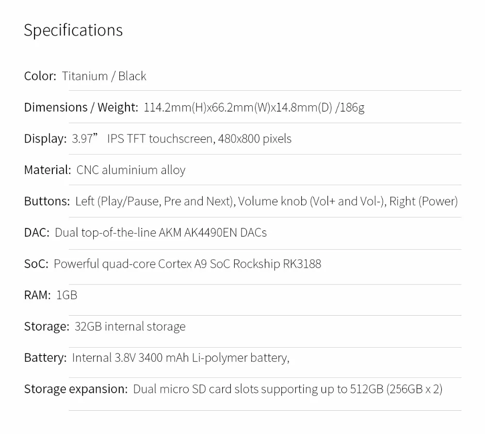 FIIO X5III X5 3nd Gen Android-based wifi Bluetooth APTX двойной AK4490 без потерь портативный музыкальный плеер с 32G встроенный накопитель