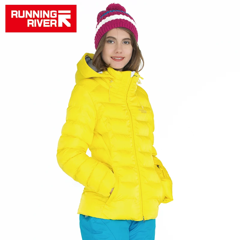 

RUNNING RIVER Brand Woman Winter Down Jacket For Sports Women Hooded Waterproof Warm Outdoor Jackets Sport Clothing #D6172