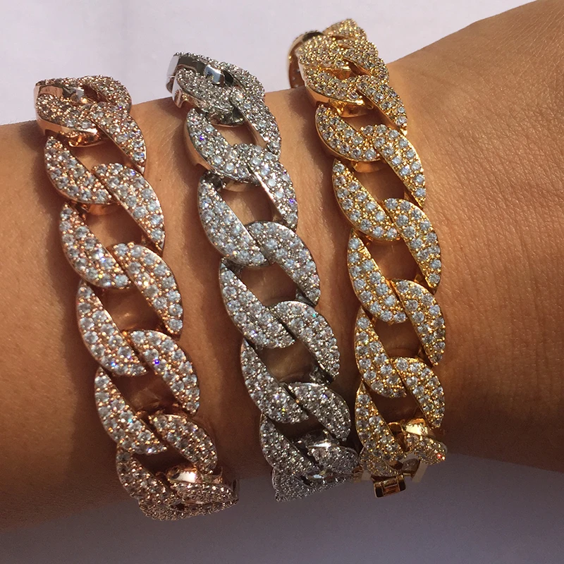 Luxurious Aaa Zircon Elements Hemp Rope Shape Crystal Bracelet Fashion