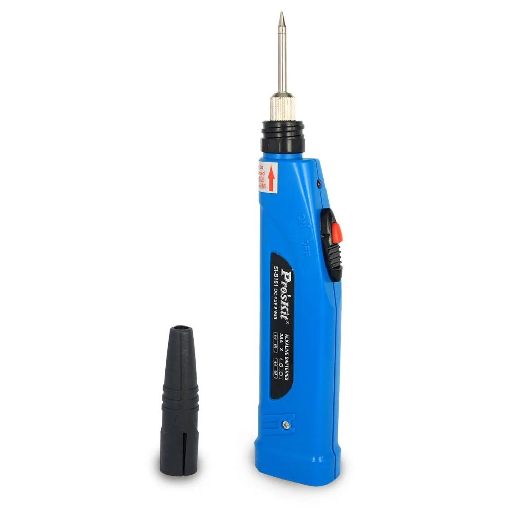 

Pro'skit SI-B161 Battery Electric Soldering Iron Welding Solder Station Hot Air Cordless Solder Iron Pen Tips