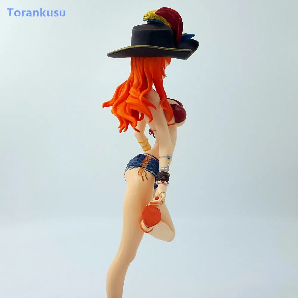 One Piece Action Figure Nami Flag Diamond Ship PVC Figure Toy 150mm One Piece Nami Collectible Model Doll Figurine OP63