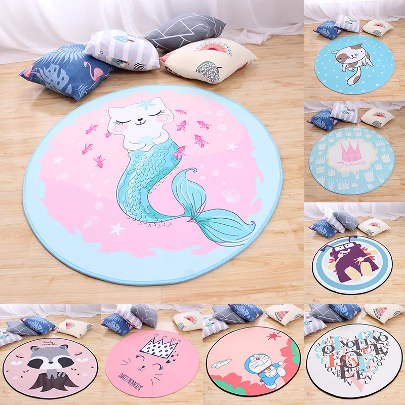 Zeegle Cartoon Animal Kids Room Carpet Anti-slip Computer Chair Floor Mats Round Carpet For Living Room Children's Rugs Baby Mat Zeegle Cartoon Animal Kids Room Carpet Anti-slip Computer Chair Floor Mats Round Carpet For Living Room Children's Rugs Baby Mat