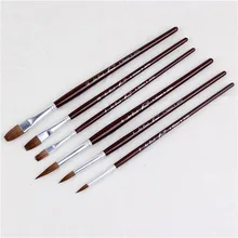 MANET boutique Wolf Hair кисть для рисования Акварельная гуашь Краска три круговых три плоских набора кисти Краски принадлежности художественные Кисти