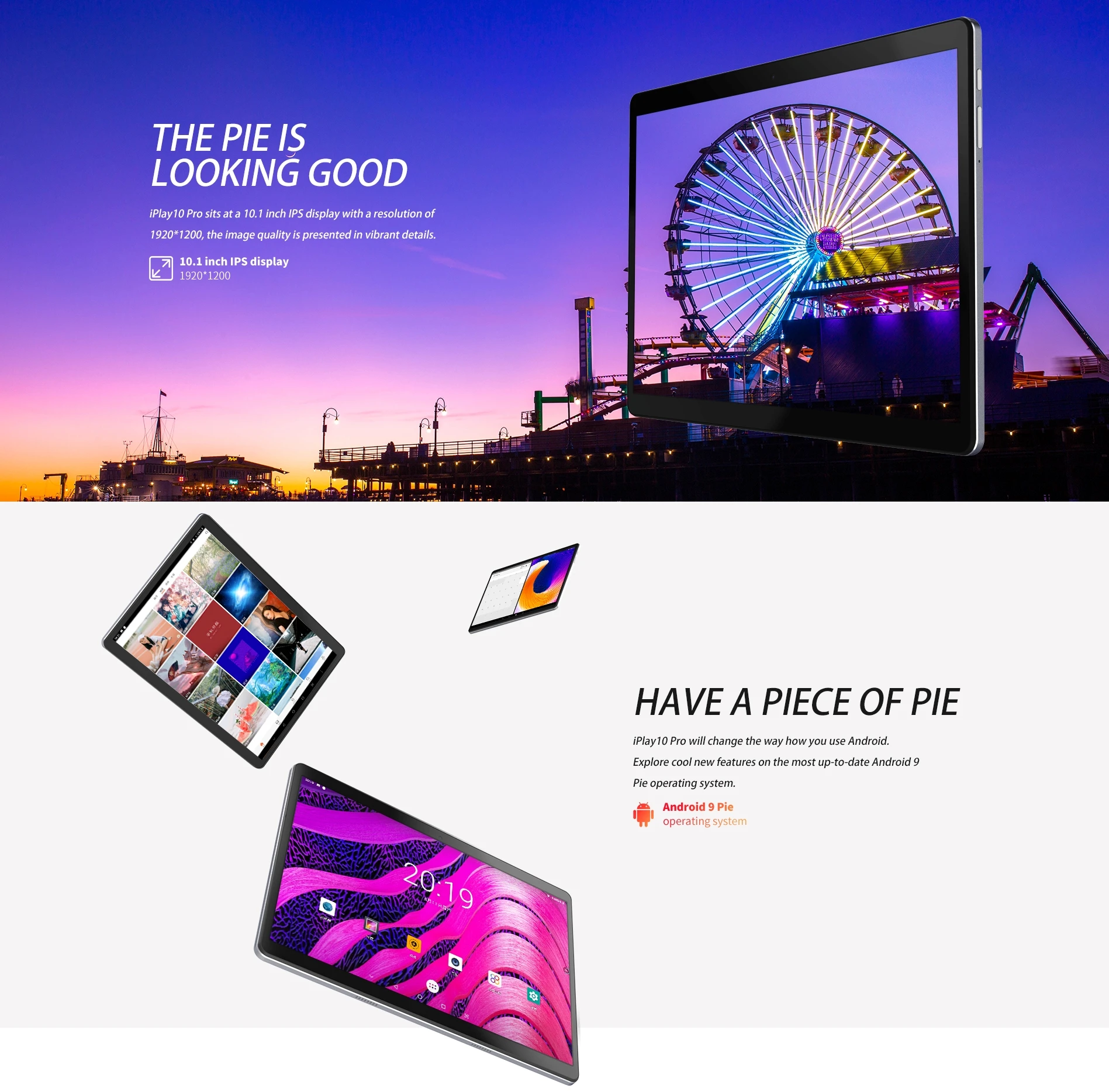 Продажа ALLDOCUBE iPlay10 Pro планшет 10,1 дюймов 3 ГБ ОЗУ 32 Гб ПЗУ Android 9,0 MT8163 четырехъядерный планшетный ПК 1920x1200 font b gps b font 5.0MP камера