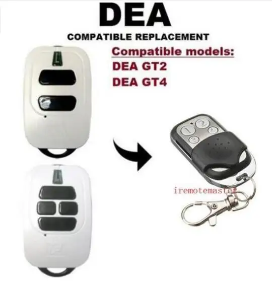 

50pcs DEA MIO GT2, GT4 Rolling Code replacement Remote Control 433.92MHz DHL free shipping