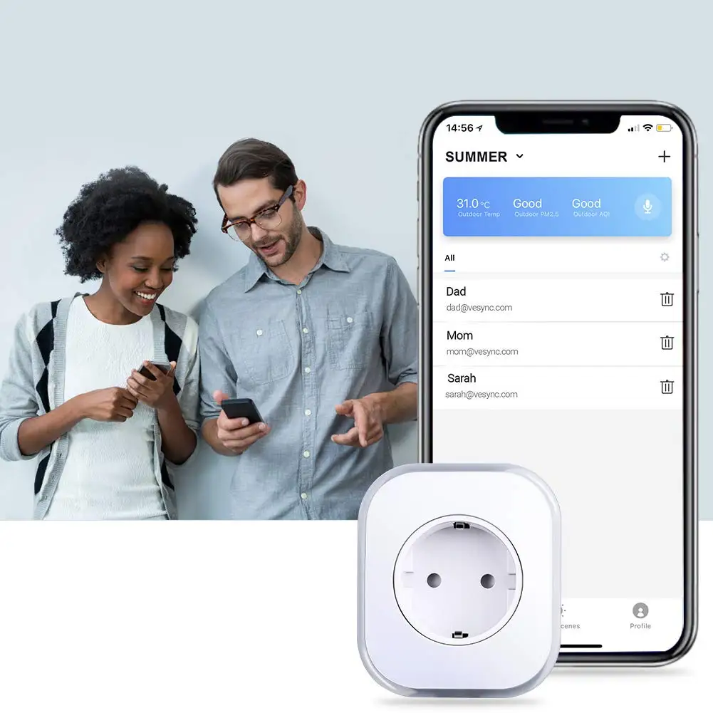 Wifi Smart power Plug домашний WiFi ЕС выход с usb-портом изменение цвета лампы дистанционное управление в любом месте работа с Alexa Google Home