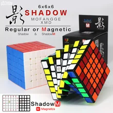 Qiyi Mofangge Магнитный куб Shadow 6x6 Cubo Magico 6x6x6 ShadowM speed профессиональная головоломка обычные магнитные 6x6 магические кубики