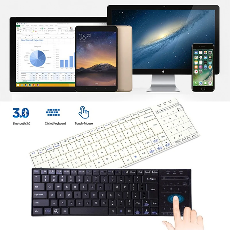 

SOLEDI Wireless Keyboard Phone Numeric Keypad Mini Laptop Bluetooth Keyboard Computer Gaming Office Gadget