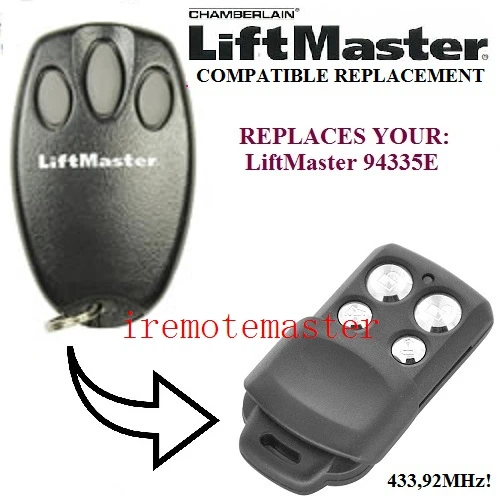 

Automatic garage door opener transmitter for Liftmaster 94335E