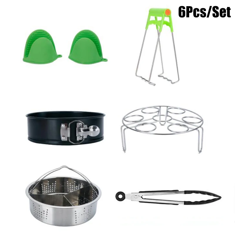 6pcs Instant Pot Accessories Steamer Cookware Set with Steamer Basket