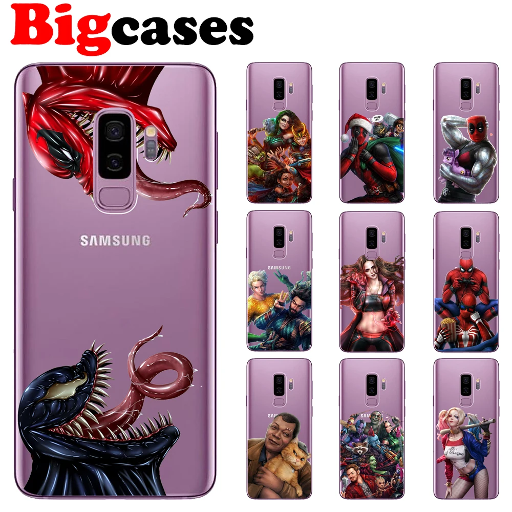 Мягкий чехол из ТПУ для Samsung Galaxy S7 Edge S8 S9 Plus силиконовый защитный с
