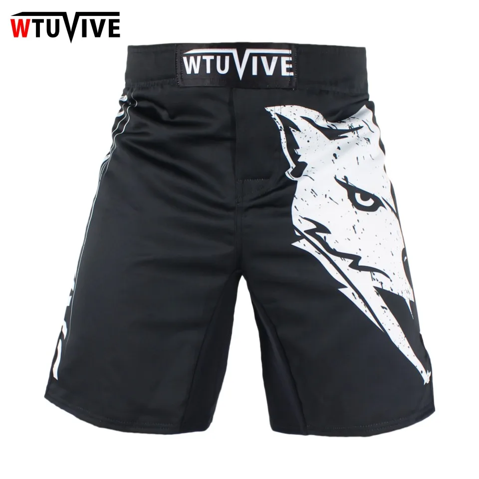MMA Fighting Glory Red &Black Sports Breathable Tiger Muay Thai Short Trunks 