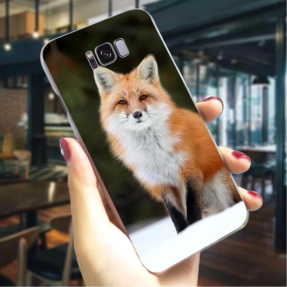 Аниме лиса Забавный Foxs чехол для телефона samsung S6 Обложка Note 8 9 M10/M20/M30 Galaxy S6/S7 Edge S8/S9/S10 Plus S10e