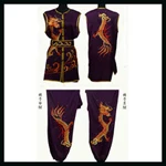 Высококачественные костюмы для занятий тайцзи с ручной росписью и вуалью, летние костюмы для занятий боевыми искусствами кунг-фу