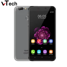 D’origine Oukitel U20 Plus Double Caméra Mobile téléphone 5.5 “IPS FHD 1080 P MTK6737T Quad Core D’empreintes Digitales ID 13MP 3200 mah Smartphone