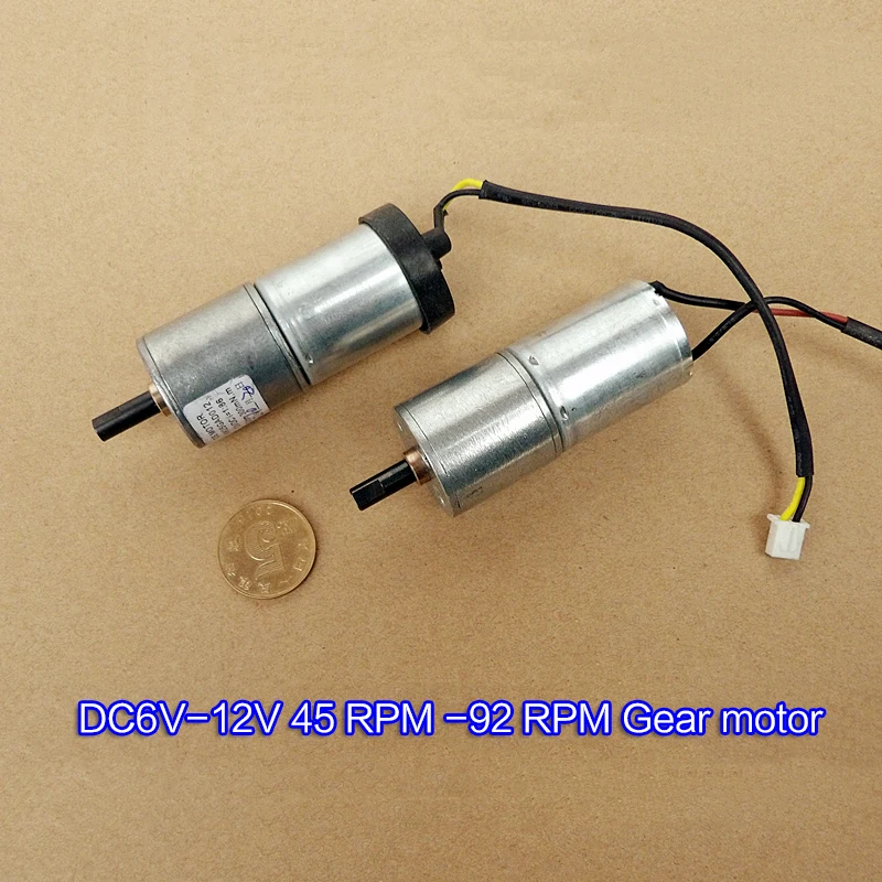 Metal engranaje Motor 25mm DC12V 92 RPM/6 V 45 rpm Motor 370dc motor poderoso Motor de alto par Motor caja de engranajes Metal engranaje Motor 25mm DC12V 92 RPM/6 V 45 rpm Motor 370dc motor poderoso Motor de alto par Motor caja de engranajes