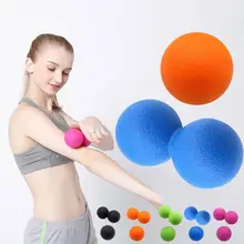 Myofascial релиз фитнес арахисовый Массажный мяч фасции массажер роликовый Пилатес Йога триггер точка лечения фитнес боль мяч