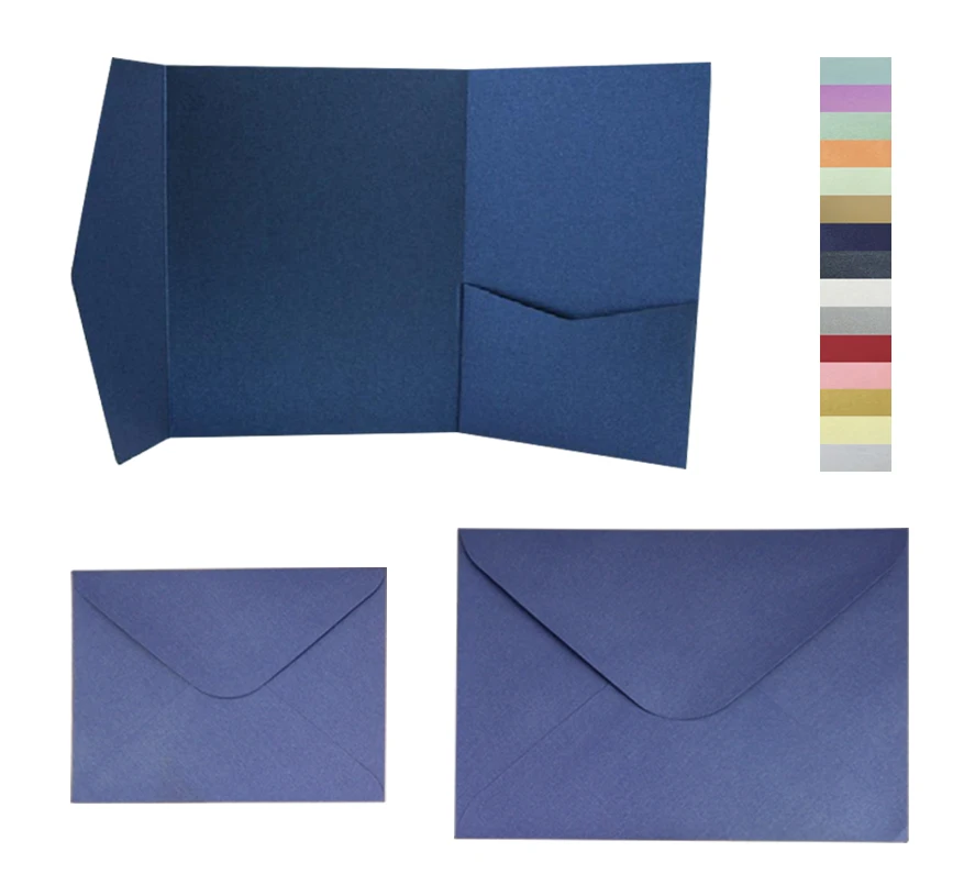 

Many colors 25pcs/lot signature pocket envelop with matching envelop set free shipping