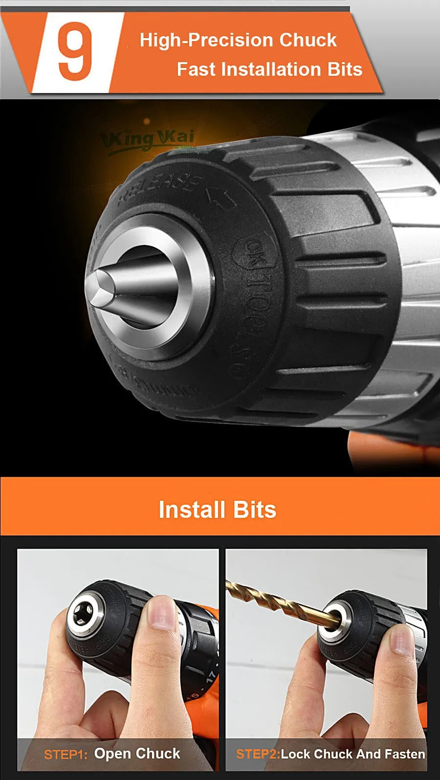 Cordless Lithium Battery Electric Drill-20