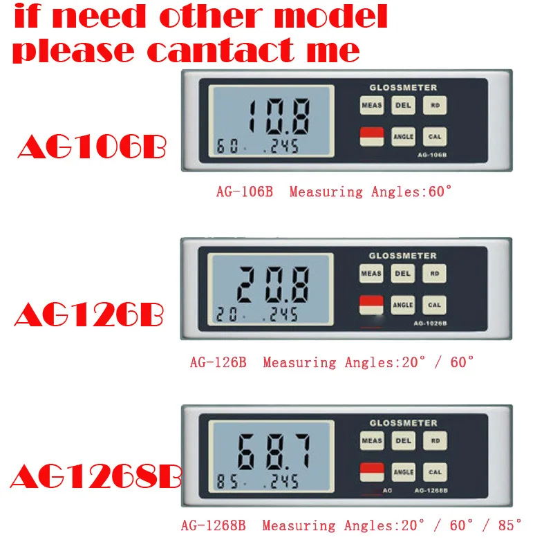 Ag-106b glossmeter, цифровой блеск поверхности метр измерения углов 60 градусов Диапазон измерения 200 ГУ